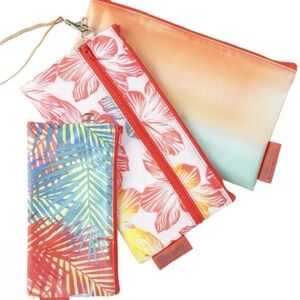 Set of three Travel Bags, sizes small, medium and large with removable strap.